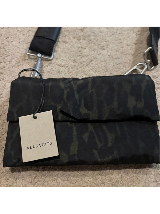 AllSaints Handbags - AllSaints Ezra Anita Crossbody Bag in Leopard Green